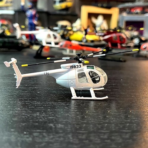 1PCS 2.8in US Army MH-6 Little Bird Helicopter Finished Model Toy Gift Assembly - Picture 18 of 24