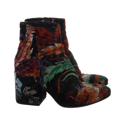 Strategia, Stiefeletten, Größe: 39 1/2, Schwarz/Mehrfarbig, Leder, Damen #EkB
