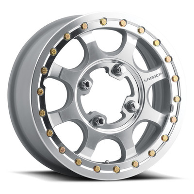 VISION 351BL Flow 4 ATV 15X6 4X156 Offset 50.6 As Cast Machined (Quantity of 4)