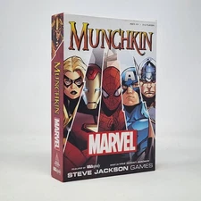 Munchkin Marvel Game Steve Jackson Games 2016 Complete Open Box NEW 