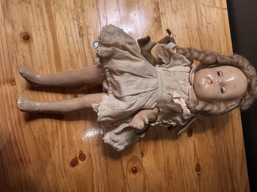 Vintage Composition Doll 1940’s Sleepy Eye Doll - Picture 5 of 14