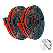 2PCS Windshield Rubber Seal Car Weather Stripping Trim T Shape Sealing Strip for