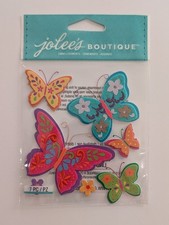 Jolee's Bright Colorful Butterflies Scrapbooking Stickers