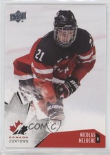 2015 Upper Deck Team Canada Juniors Nicolas Meloche #6 b8c