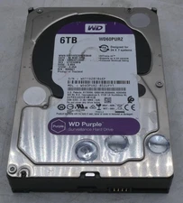 WD PURPLE SURVELLIANCE 6TB 3.5" SATA HARD DRIVE (WD60PURZ-85ZUFY1) #145719#