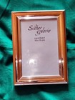Versilberter Bilder-Rahmen - 10 x 15 cm - zum Aufhängen und Stellen -