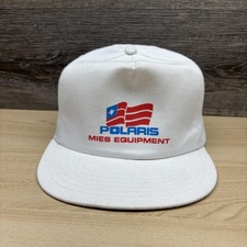 Vintage Polaris Mies Equipment Hat Cap Snap Back Mens One Size Advertising 90s