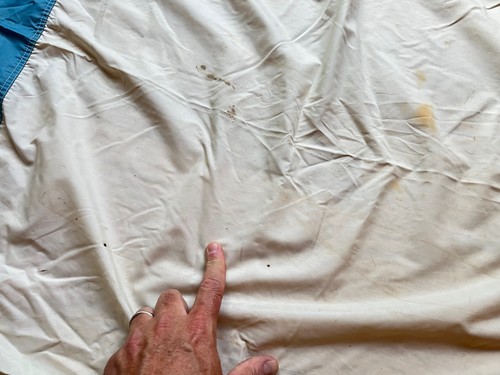 Bandiera marittima FRANCIA vintage anni 50 60 70" x 45" nylon - Foto 7 di 14