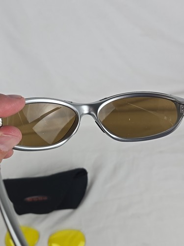 Smith Optics MAINLINE Wrap Silver Sunglasses Unisex Made in France - Picture 15 of 23