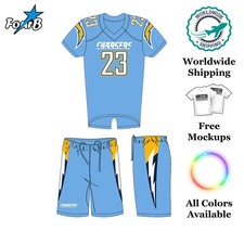 Conjunto de camiseta y pantalón de fútbol sublimado cualquier color uniforme de equipo personalizado