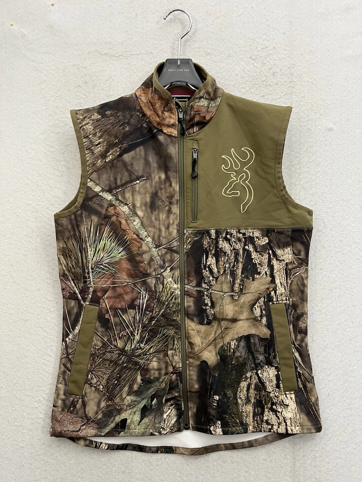 Browning Vest Men’s Small Brown Camouflage Zip Up Hunting Outdoors