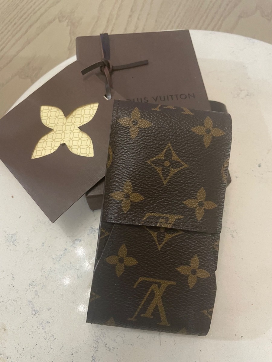 LOUIS VUITTON Cigar Case Monogram canvas brown Vintage | eBay