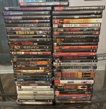 Large Lot Of 62 Horror DVDs Rare Titles Scary Movies