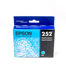 Epson 252 Cyan Genuine DuraBrite Ultra Ink Cartridge for WorkForce Exp 07/2026