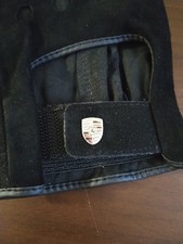 Guanti da guida Porsche pecora scamosciata colore nero slim fit articolo auto...