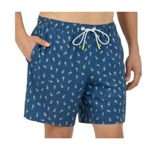 Bonobos Mens Swim Shorts Blue Pineapples UPF 50 Stretch Pockets Quick-Dry Lined