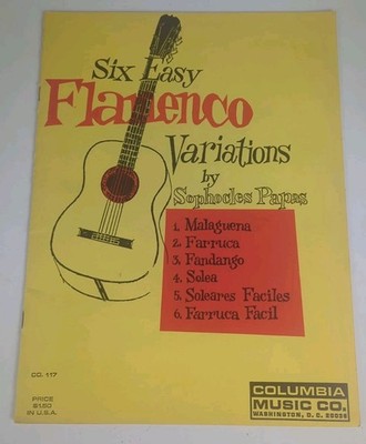 Guitar Six Easy Flamenco Variations By Sopocles Papas Columbia 1960
