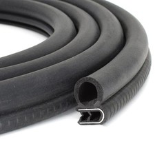 Rubber Edge Trim 23Ft Car Door Seal Strip with Side Bulb, Automotive Weather ...