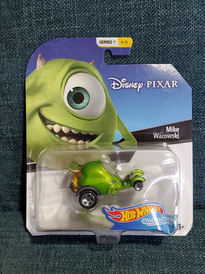 Hot Wheels - Character Cars Disney Pixar - Mike Wazowski Green (Bent Blister)