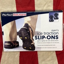 ICE TRACTION slip-on Winter grips snow ice cleats Perfect Solutions safety studs
