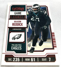 2023 Panini Contenders Football Haason Reddick Eagles Game Ticket Red #80