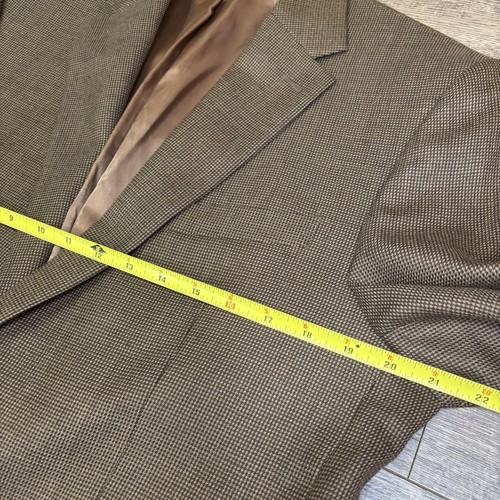 Ralph Lauren Blazer Mens 40R Houndstooth Wool Sport Coat Suit Casual Jacket Brwn - Picture 8 of 12