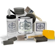 ALL-IN-ONE Paint, Bond-N-Flex Vinyl & Leather Repair Kit - Heathered Gray
