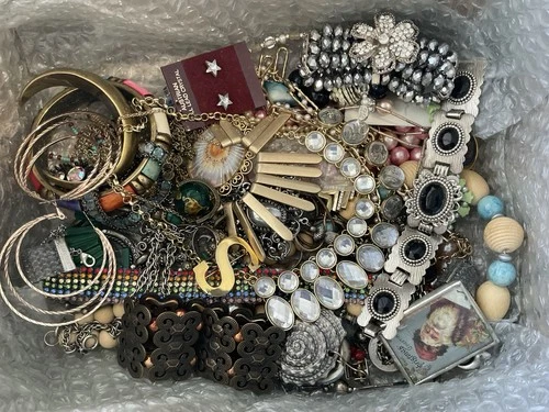 Costume Jewelry Mixed Lot Of 5 Lbs For Wear Or Resale Misc Vintage Modern # 13