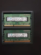 SAMSUNG 2X 2GB = 4GB PC3 10600S Laptop Memory