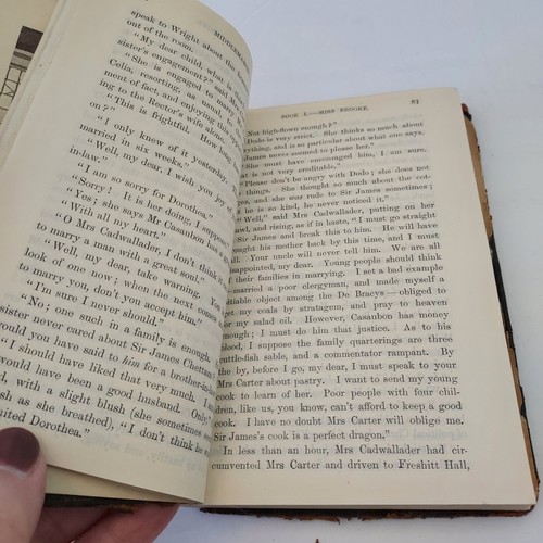 Antique Middle March Vol 1 George Eliot Miniature Edition Leather - Imagen 9 de 10