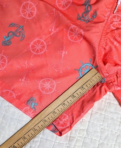UZZI Men’s Swim Trunks Coral Pink Surf Anchor Helm XXL Fast Dry Kokopelli Above - Picture 7 of 12
