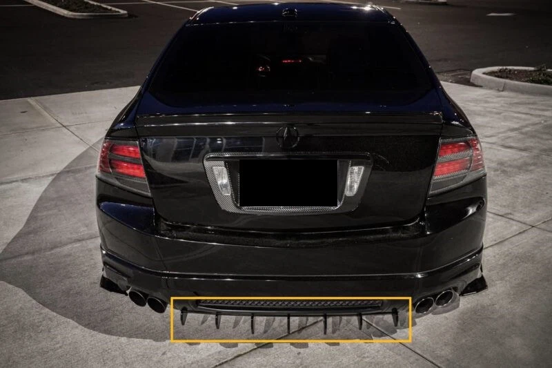 34"x5" Universal Gloss Black Rear Diffuser Fit For Lincoln Continental 2017-2020 Foto 4 de 4