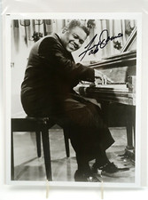 Original Rock n Roll Legend Fats Domino Signed Photo Autographed Blueberry Hill