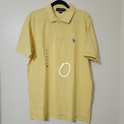 US POLO ASSN Since 1890 Polo Yellow ESBG Short Sleeve Shirt