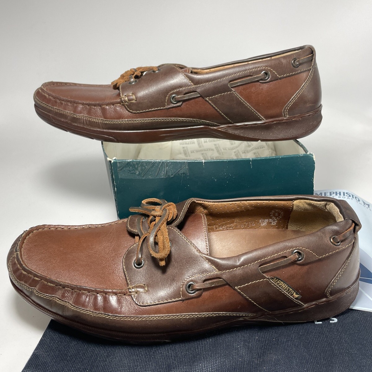 Mephisto 22362711 Spinnaker Felix Men's Boat Shoes Chestnut Tan