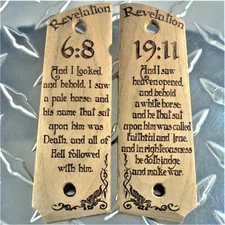 Revelations Walnut Hardwood 1911 Grips Full Size / Commander - Made in USA