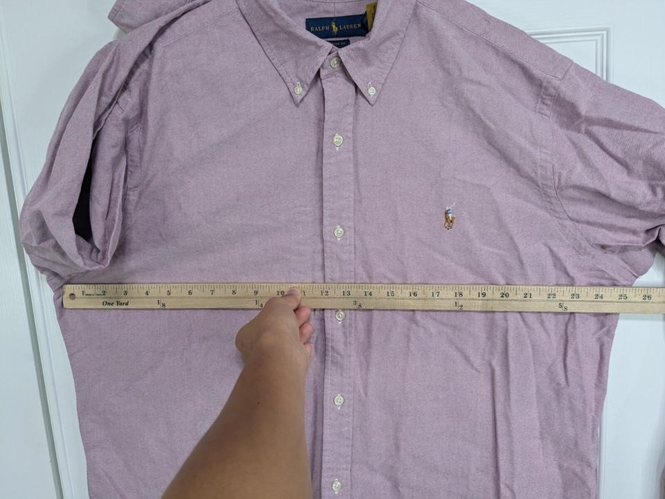 Ralph Lauren Shirt Men's 2XL Purple Long Sleeve Button Down Classic Fit