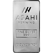 10 oz Asahi .999 Fine Silver Bar