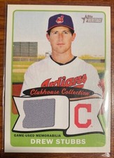 2014 Topps Heritage Clubhouse Collection Relics #CCR-DS Drew Stubbs Cleveland