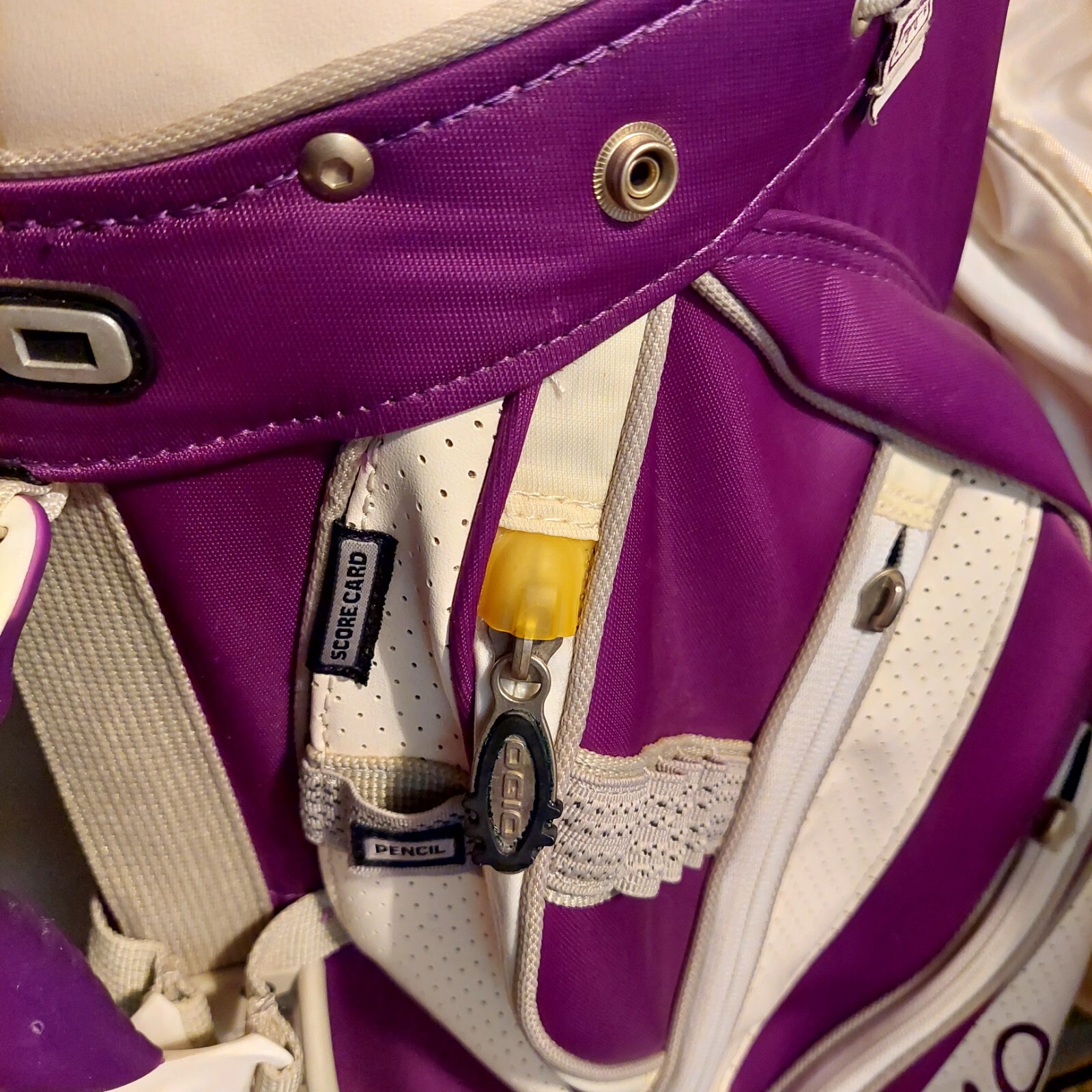 Ogio Uniter Club Management System Women's Leather Trim White/ Purple