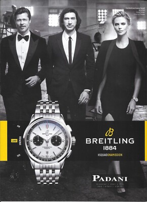 Breitling Watches Brad Pitt Charlize Theron Breitling Brad Pitt