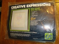 Creative Expressions  4116 Baby Birth Whisper 11" X 14" Candlequilting Kit -New