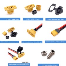 XT60E-F XT60E Female Plug Connector XT60H Male Bullet Plug With Wire 12AWG 20cm