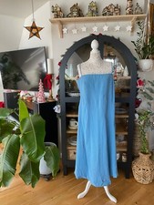 NWT ASOS DESIGN Midi Slip Dress, Light Blue, Size 14