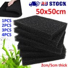 AU Black Filter Foam Aquarium Bio Sponges Sheet for Fish Tank Pond Media Mat Pad