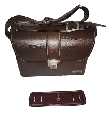 Borsa Fotografica Rigida Marsand USA Vintage Anni '70 – Custodia Per Fotocamera Rolleiflex Leica TLR Con Tracolla