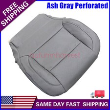 Cubierta de asiento perforada gris parte inferior del conductor gris para Chevy Silverado 1500 2500 2014-2019