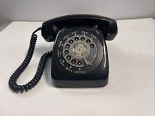 Rotary Dial Telephone Vintage 1950's Black Automatic Electric Northlake USA
