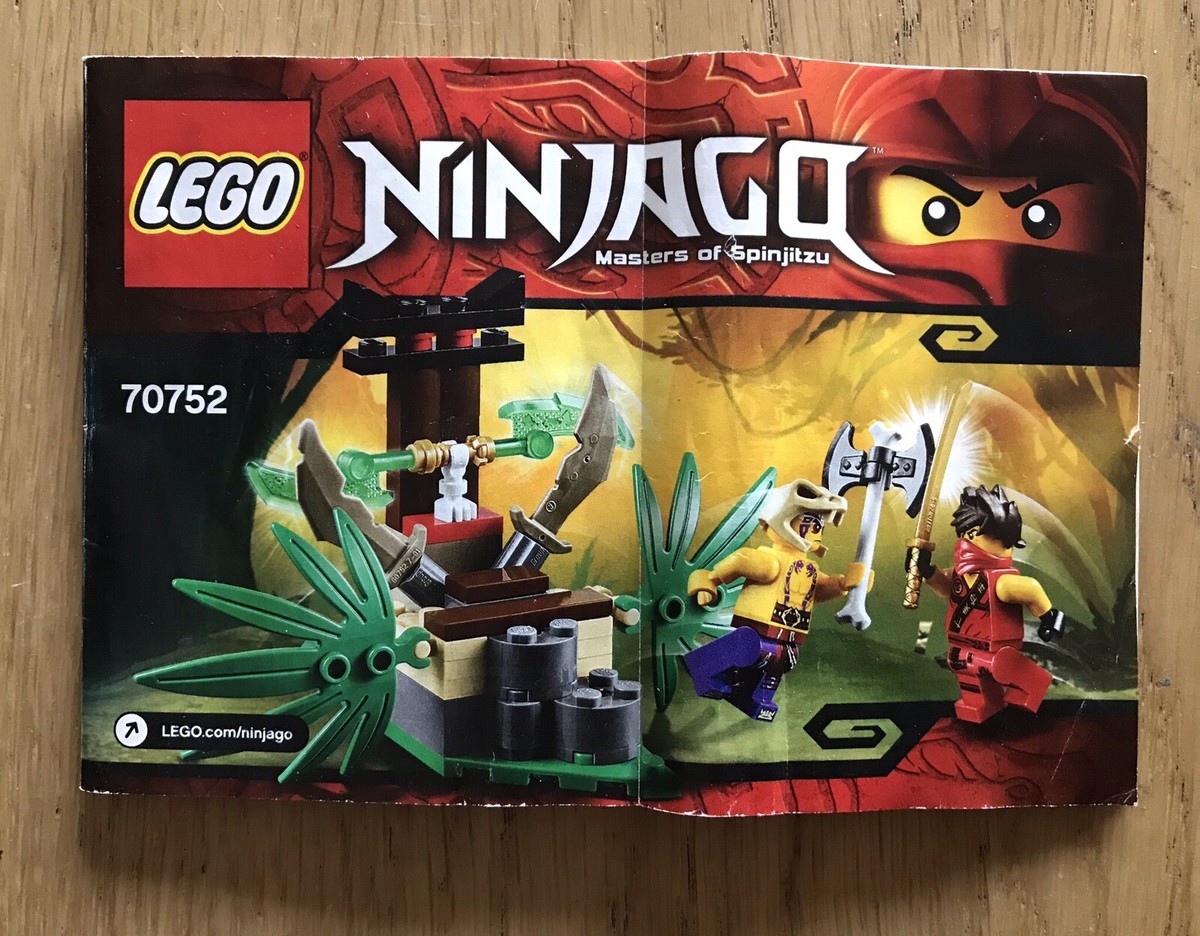 Instruction booklet for Lego Ninjago 70752 - Kai Jungle Trap - NO