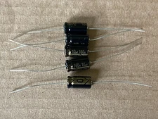 5 New Supertech 10 uf 160v Axial Capacitors Guitar Tube Amp & Radio Caps (Qty)